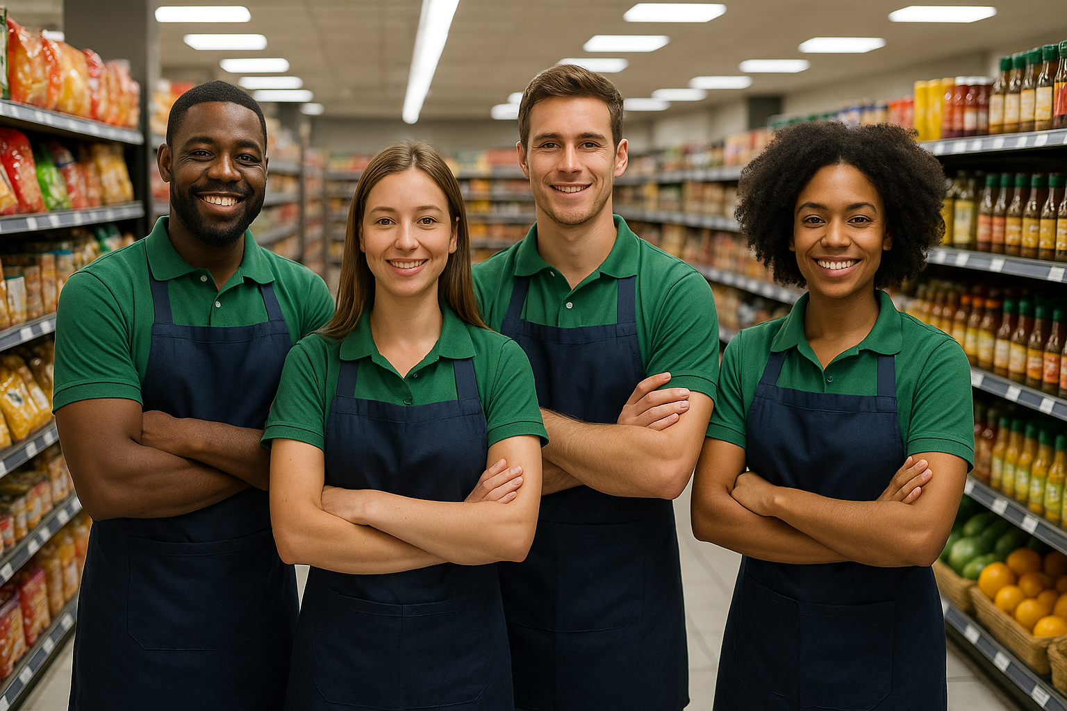 Equipe de repositores profissionais